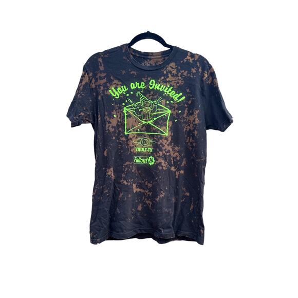 Fall Out Tie Dye Graphic T Shirt | Men’s Shirt | Splatter Tie / Reverse Dye - Picture 1 of 2